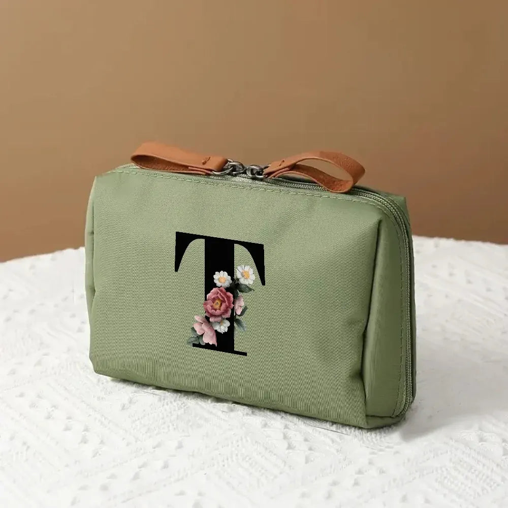 Mother's Day Travel Cosmetic Bag Letter Print Makeup Organizer Case