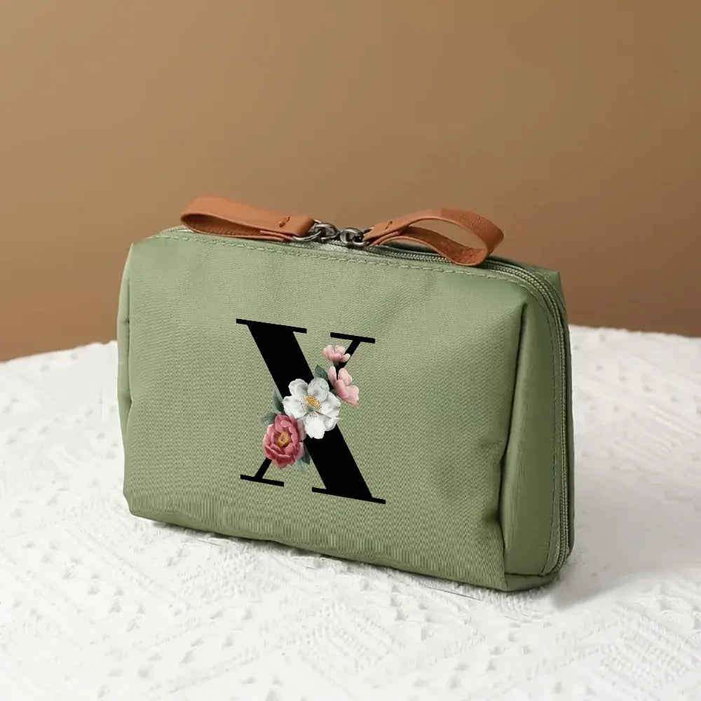 Mother's Day Travel Cosmetic Bag Letter Print Makeup Organizer Case