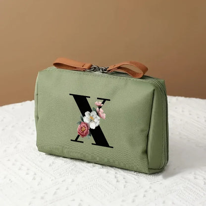 Mother's Day Travel Cosmetic Bag Letter Print Makeup Organizer Case