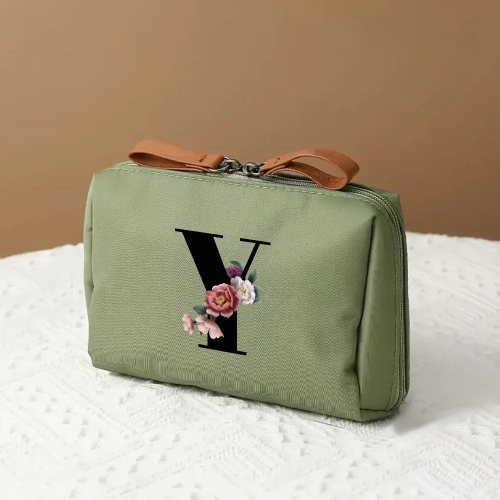 Mother's Day Travel Cosmetic Bag Letter Print Makeup Organizer Case