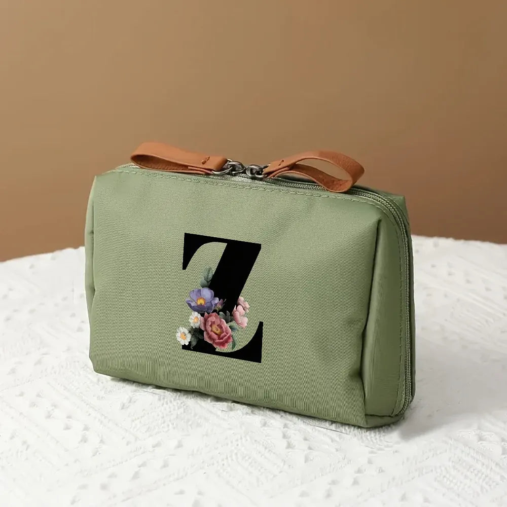 Mother's Day Travel Cosmetic Bag Letter Print Makeup Organizer Case