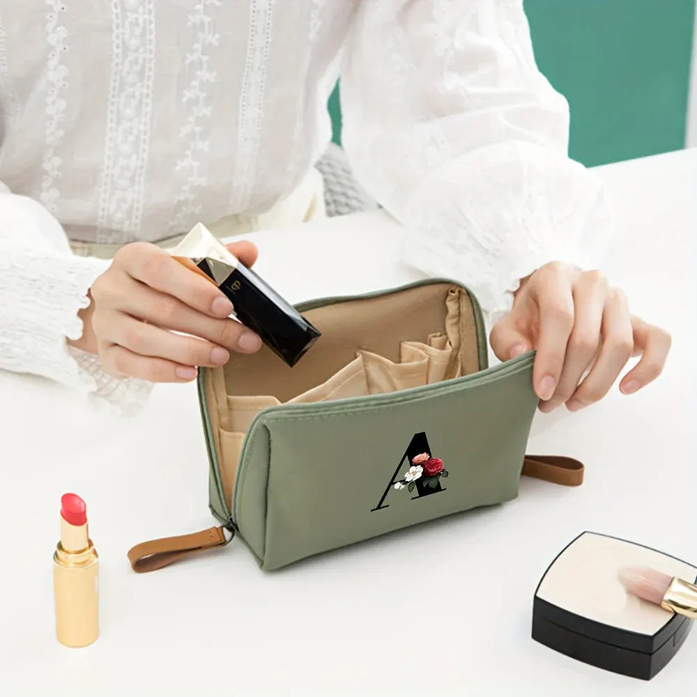 Mother's Day Travel Cosmetic Bag Letter Print Makeup Organizer Case