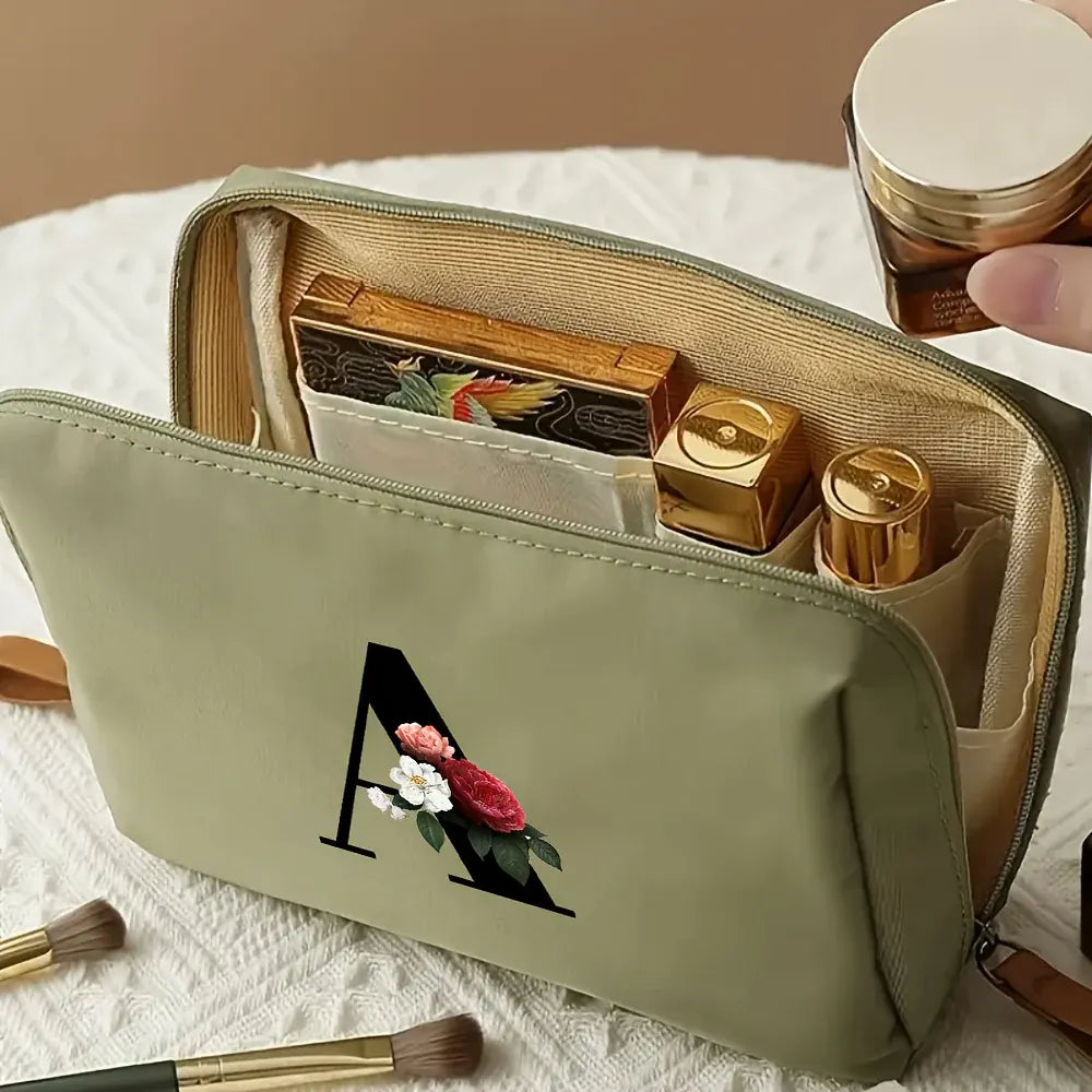 Mother's Day Travel Cosmetic Bag Letter Print Makeup Organizer Case