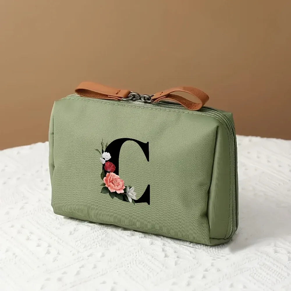 Mother's Day Travel Cosmetic Bag Letter Print Makeup Organizer Case