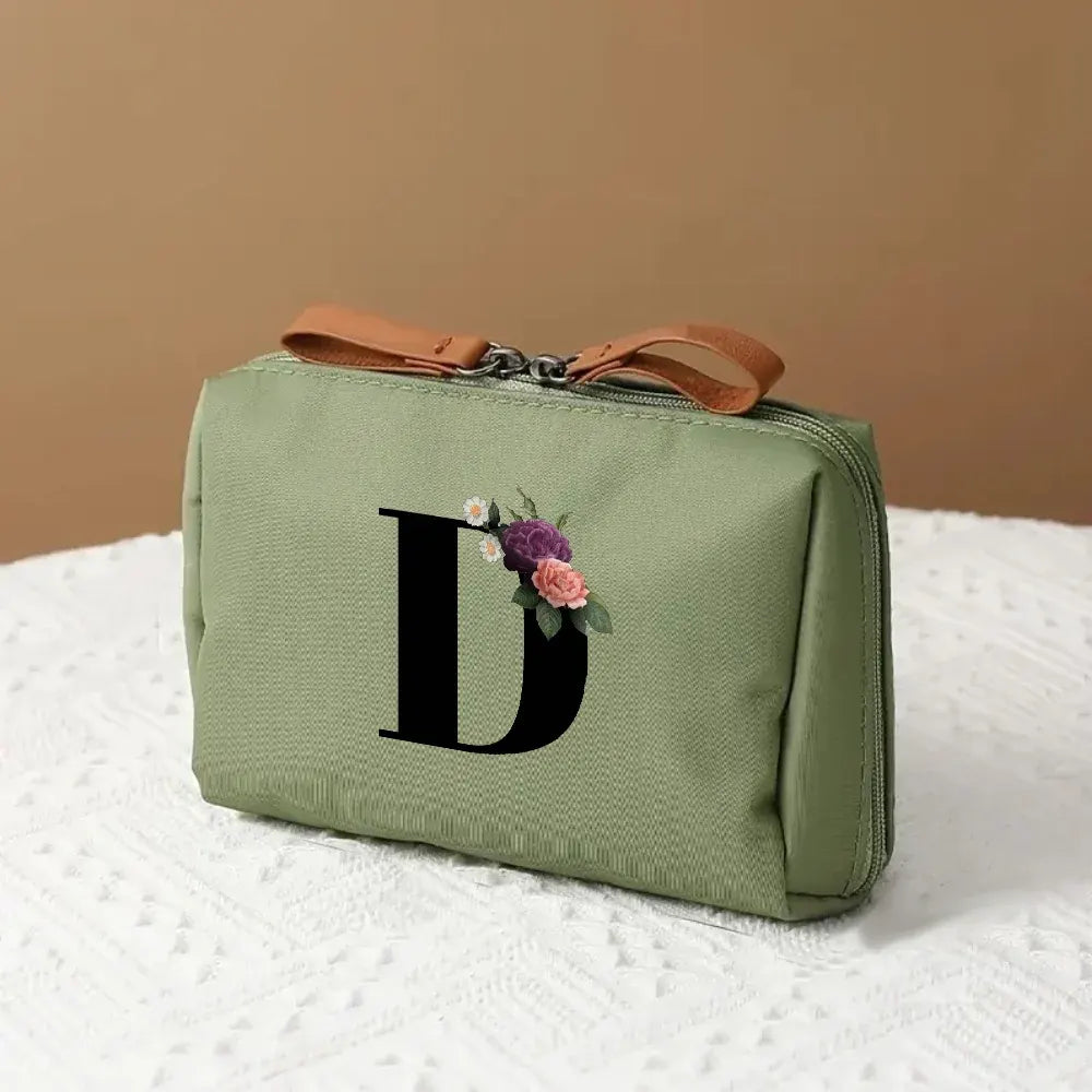 Mother's Day Travel Cosmetic Bag Letter Print Makeup Organizer Case