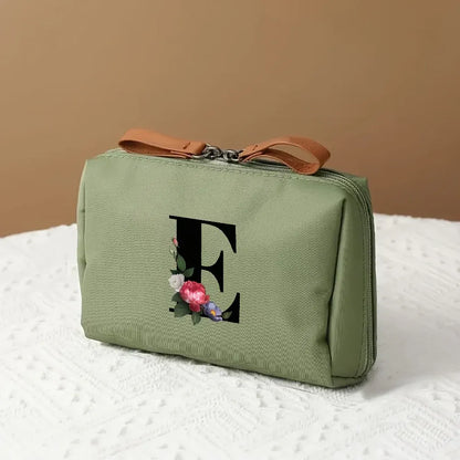 Mother's Day Travel Cosmetic Bag Letter Print Makeup Organizer Case