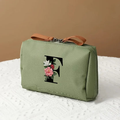 Mother's Day Travel Cosmetic Bag Letter Print Makeup Organizer Case