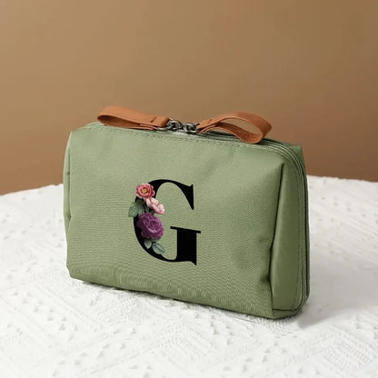 Mother's Day Travel Cosmetic Bag Letter Print Makeup Organizer Case