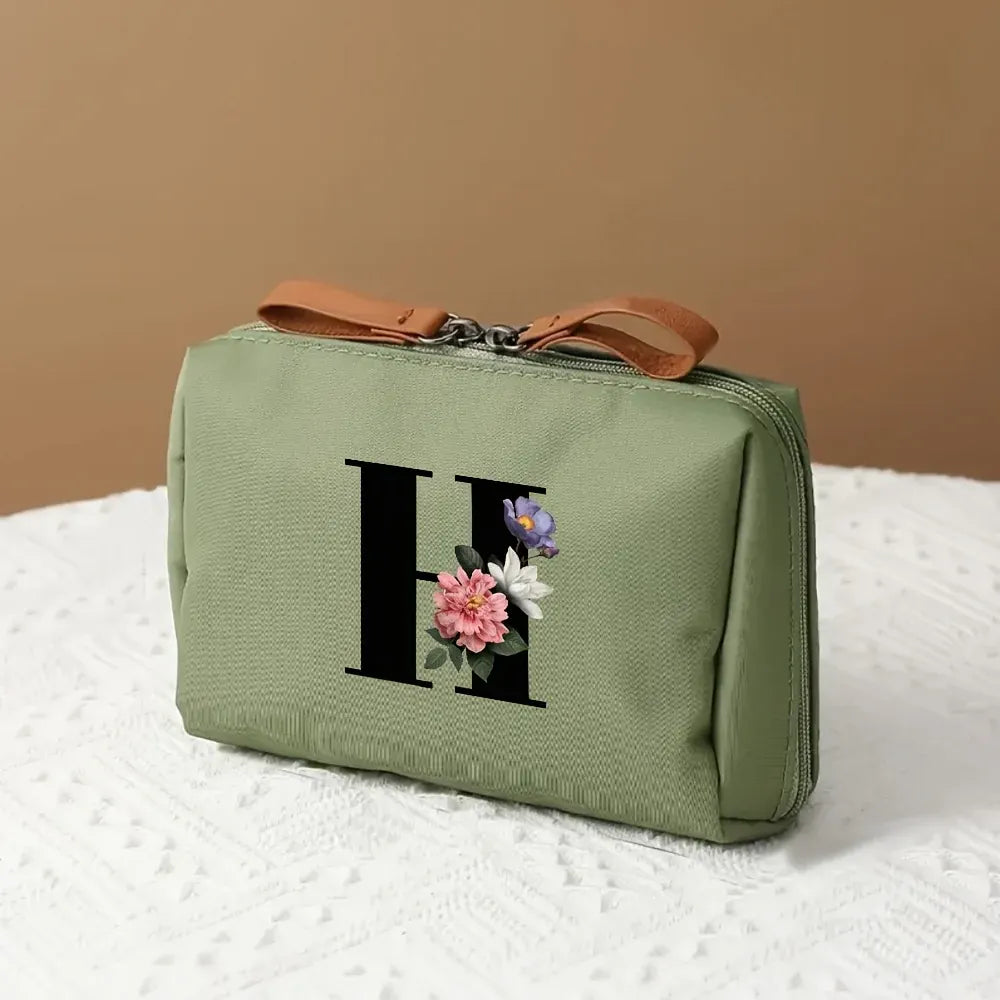 Mother's Day Travel Cosmetic Bag Letter Print Makeup Organizer Case