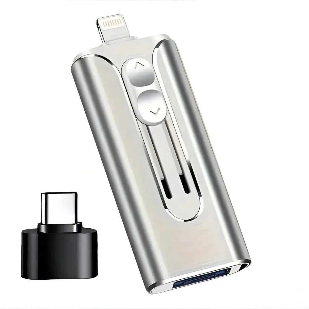 Multi-Connector USB Flash Drive for Phone and Computer Storage