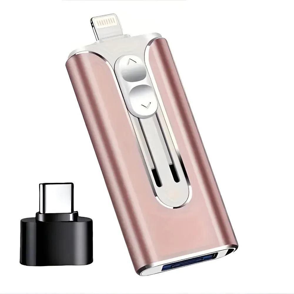 Multi-Connector USB Flash Drive for Phone and Computer Storage