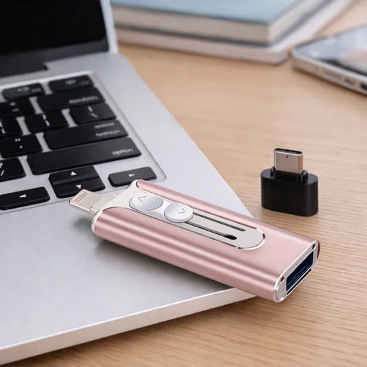 Multi-Connector USB Flash Drive for Phone and Computer Storage