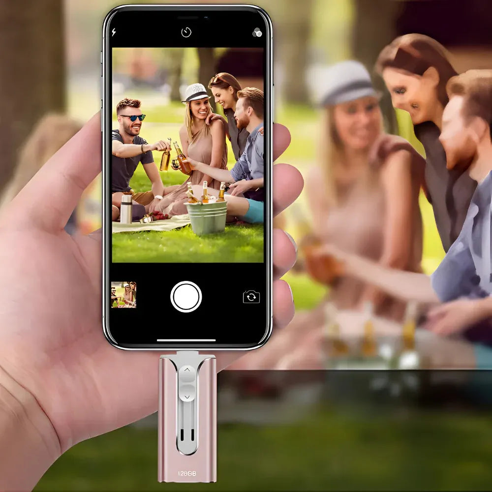 Multi-Connector USB Flash Drive for Phone and Computer Storage