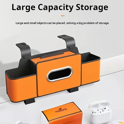 Multifunctional Backseat Car Organizer with Cup Holder Storage Box