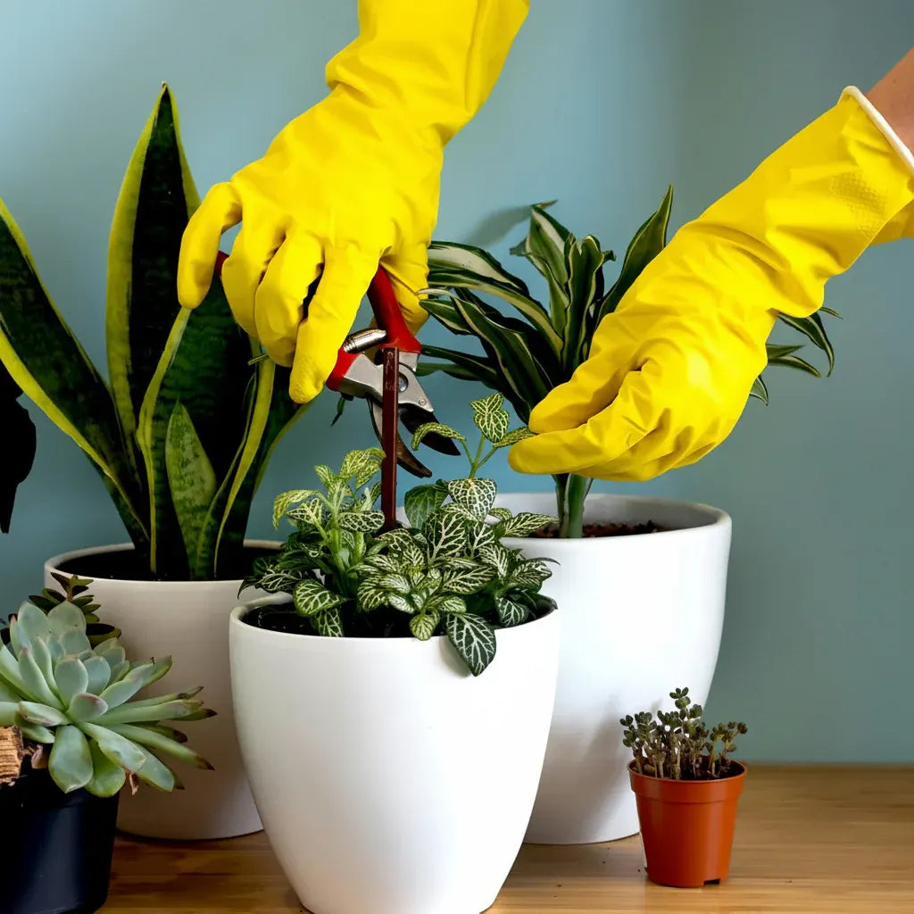 Non-Slip Rubber Gloves Set for Kitchen Cleaning and Gardening Protection