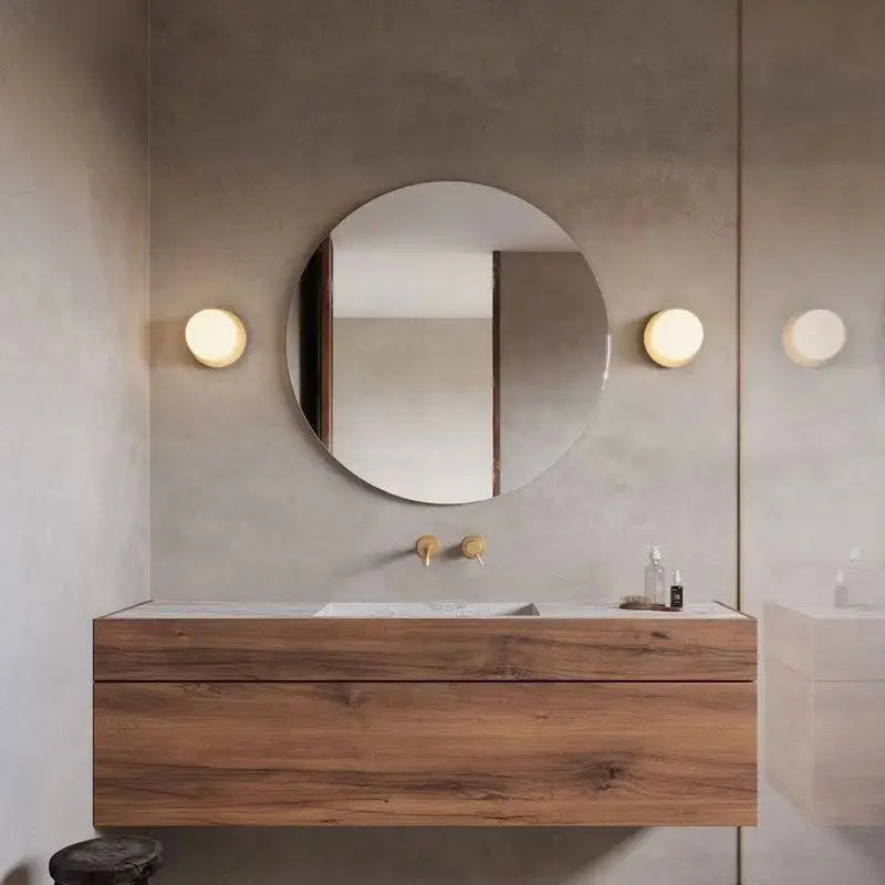 Nordic Glass Globe Wall Sconce | Minimalist Modern Light for Bathroom & Bedroom