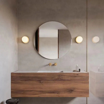 Nordic Glass Globe Wall Sconce | Minimalist Modern Light for Bathroom & Bedroom