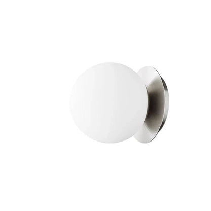 Nordic Glass Globe Wall Sconce | Minimalist Modern Light for Bathroom & Bedroom