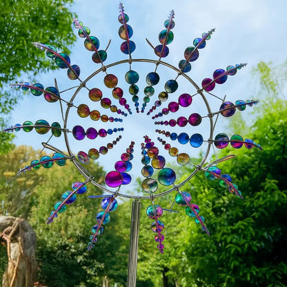 Outdoor Metal Wind Spinner Lawn and Garden Display