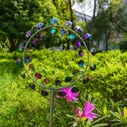 Outdoor Metal Wind Spinner Lawn and Garden Display