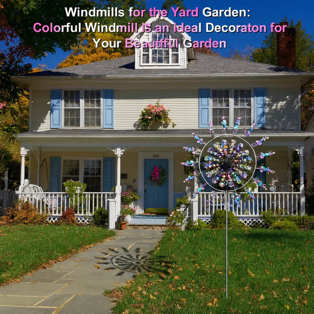 Outdoor Metal Wind Spinner Lawn and Garden Display