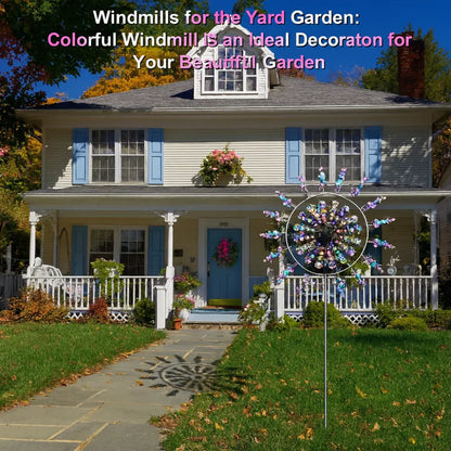 Outdoor Metal Wind Spinner Lawn and Garden Display