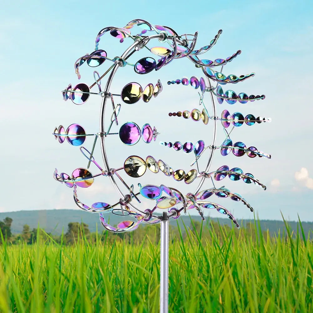 Outdoor Metal Wind Spinner Lawn and Garden Display