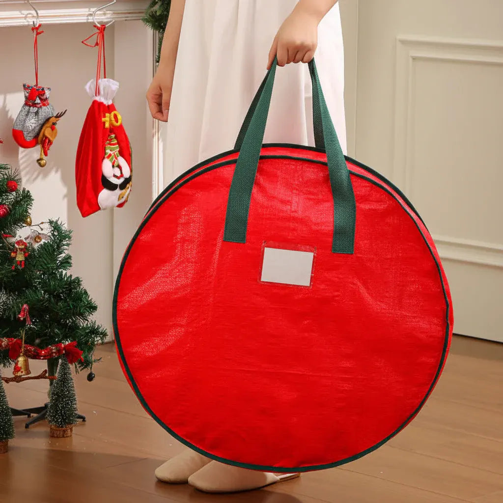 Polyester Christmas Ornament Organizer Storage Bag