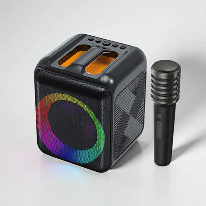 Portable Bluetooth Karaoke Speaker System with Wireless Microphones