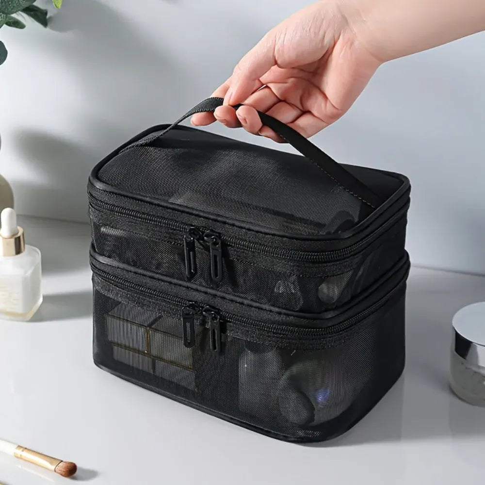 Portable Cosmetic Organizer Travel Pouch Mother's Day Storage Case