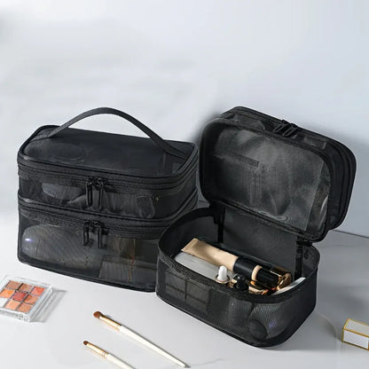 Portable Cosmetic Organizer Travel Pouch Mother's Day Storage Case