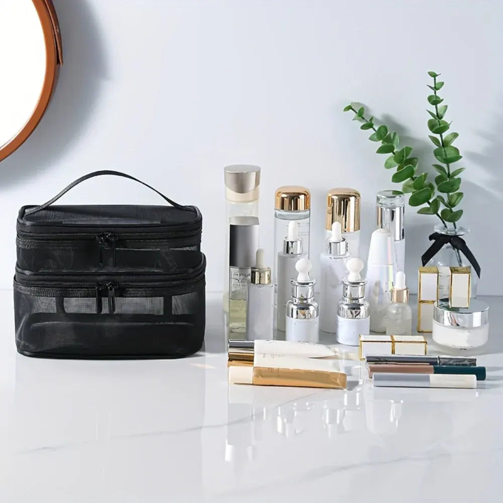 Portable Cosmetic Organizer Travel Pouch Mother's Day Storage Case