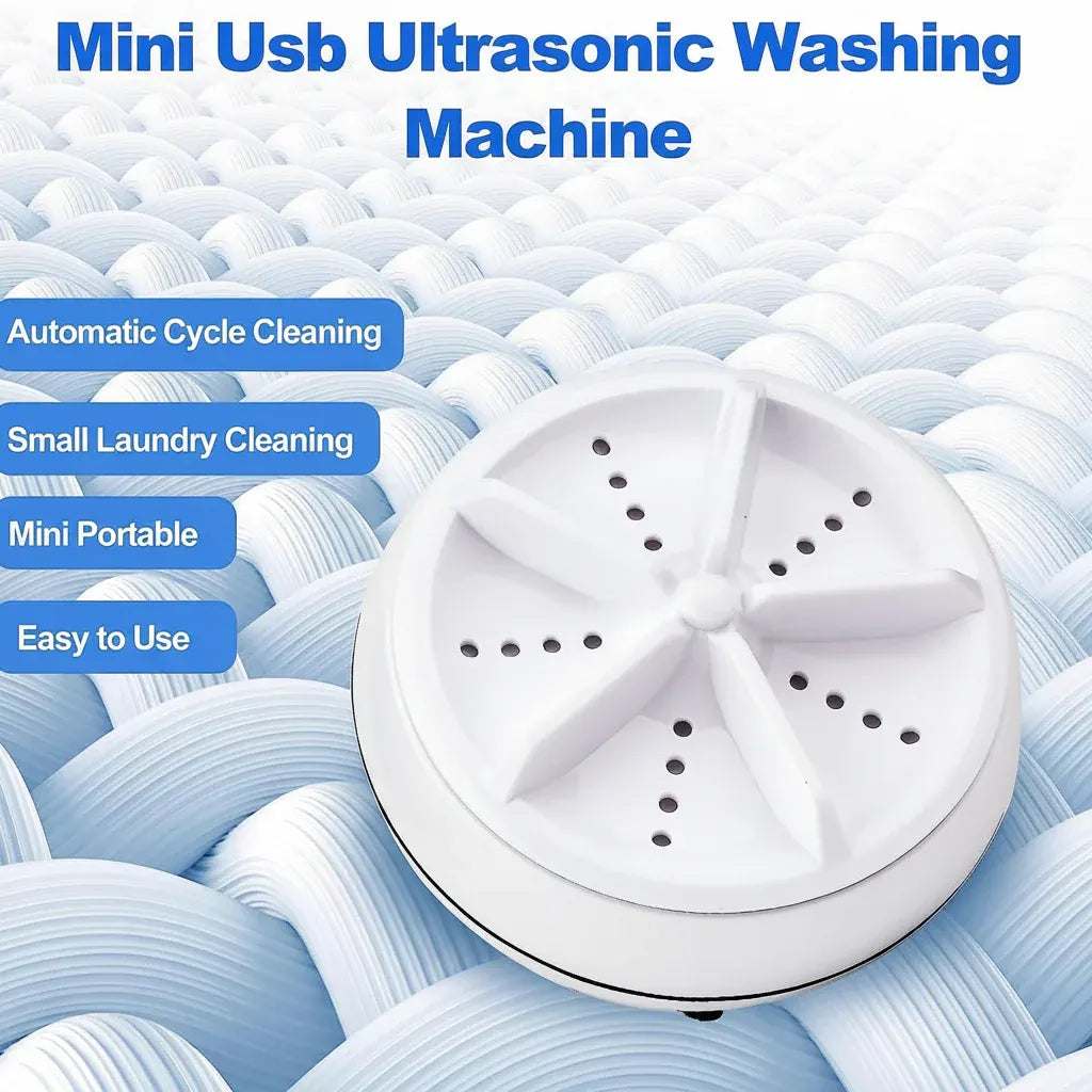 Portable USB Ultrasonic Mini Washer for Clothes Cleaning
