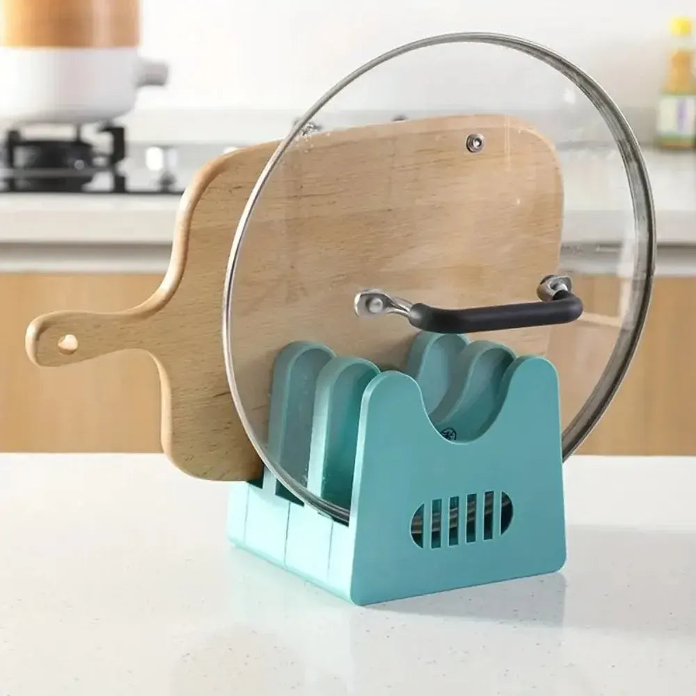 Pot Lid and Cooking Utensils Storage Rack, ABS Material