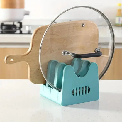 Pot Lid and Cooking Utensils Storage Rack, ABS Material