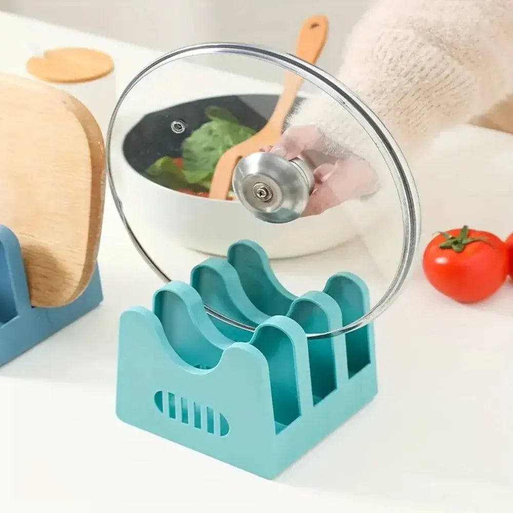Pot Lid and Cooking Utensils Storage Rack, ABS Material
