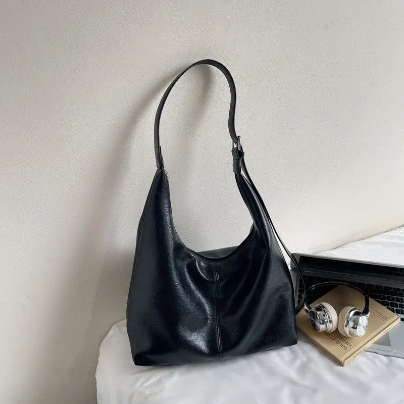 Premium Leather Slouchy Handbag