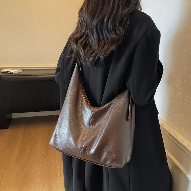 Premium Leather Slouchy Handbag