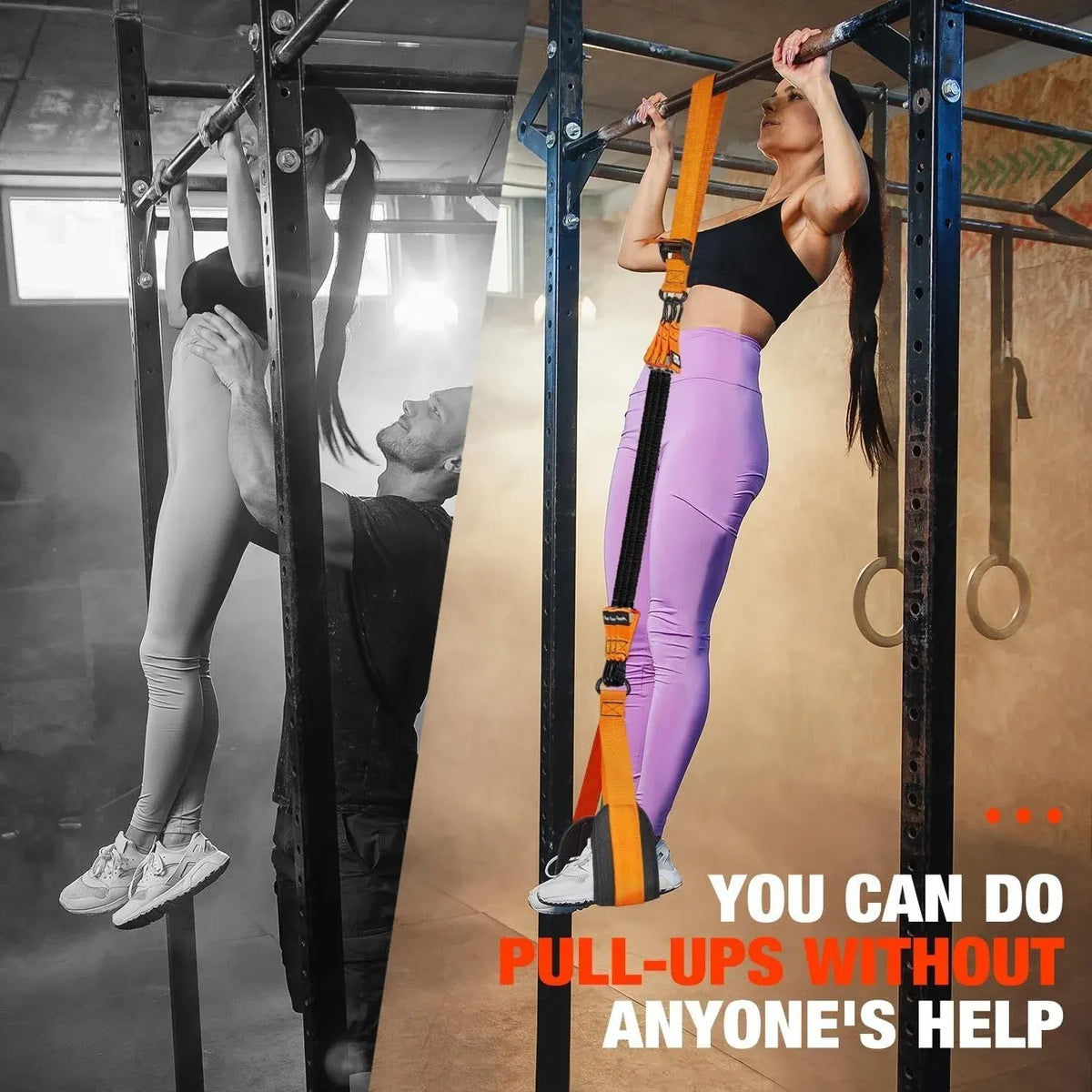 Pull-Up Assist Band with Dual Foot System