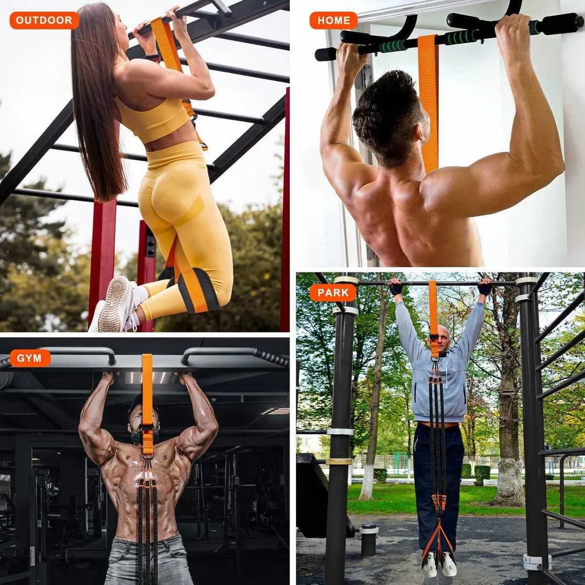 Pull-Up Assist Band with Dual Foot System
