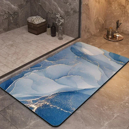 Quick-Dry Bathroom Mat with Fast-Drying Fabric