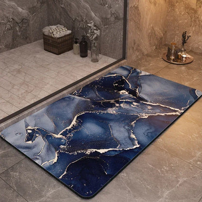 Quick-Dry Bathroom Mat with Fast-Drying Fabric