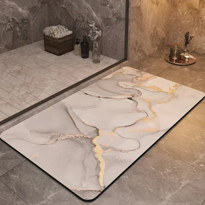 Quick-Dry Bathroom Mat with Fast-Drying Fabric
