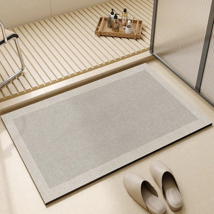 Quick-Dry Non-Slip Bathroom Floor Rug with Super Absorbent Surface