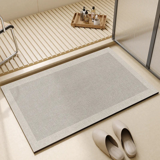 Quick-Dry Non-Slip Bathroom Floor Rug with Super Absorbent Surface