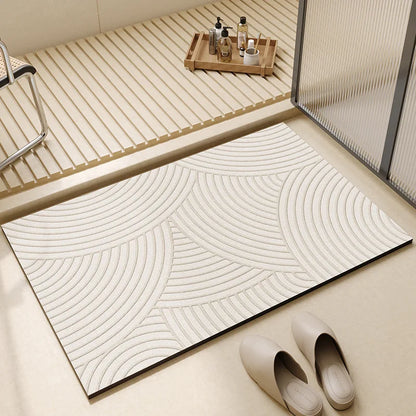 Quick-Dry Non-Slip Bathroom Floor Rug with Super Absorbent Surface