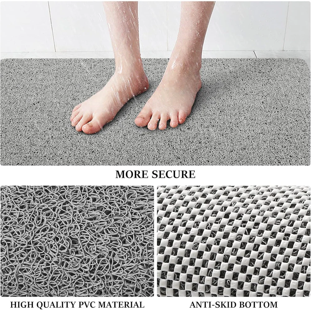 Quick-Dry Non-Slip Shower Floor Rug Bath Mat