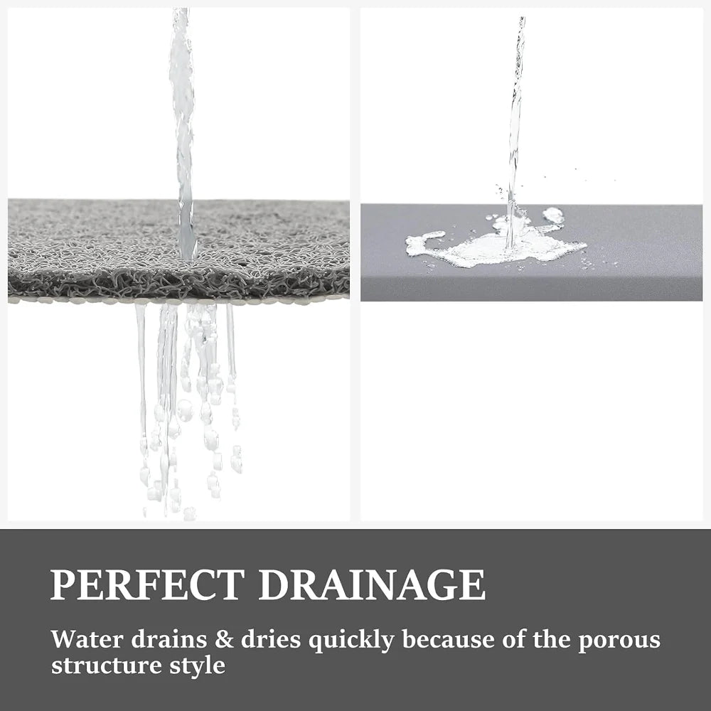 Quick-Dry Non-Slip Shower Floor Rug Bath Mat
