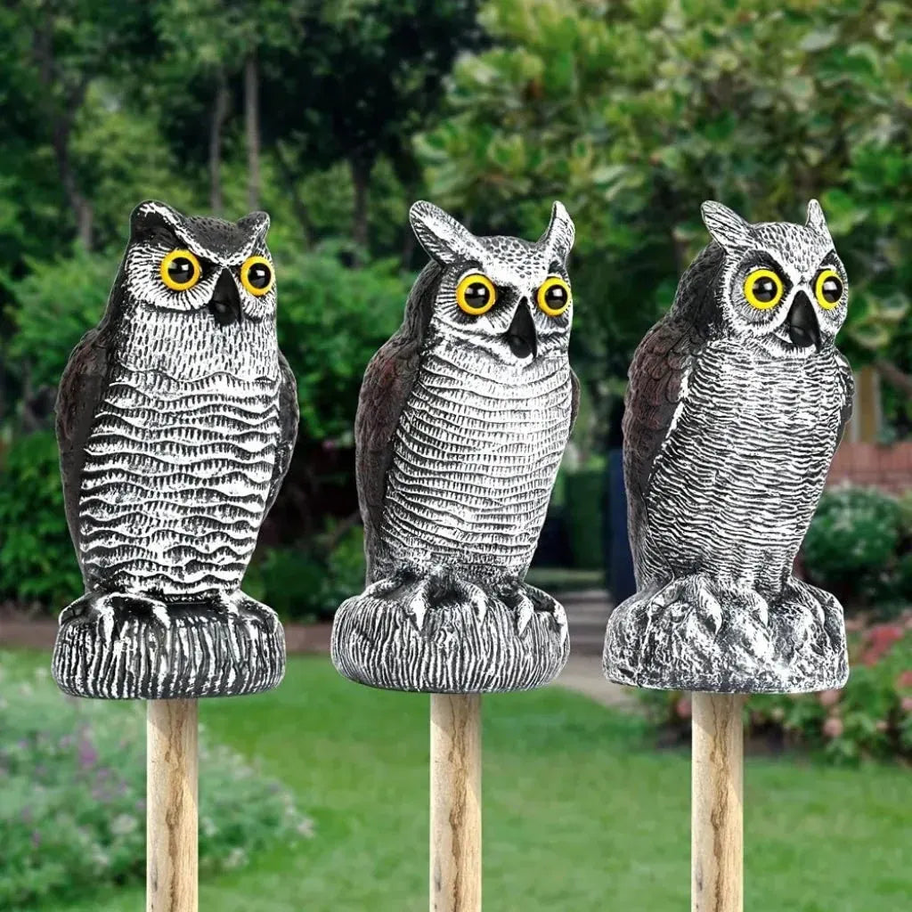 Realistic Owl Statue Halloween Garden Yard Decoration
