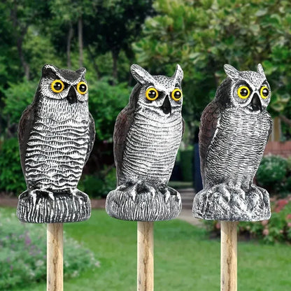 Realistic Owl Statue Halloween Garden Yard Decoration